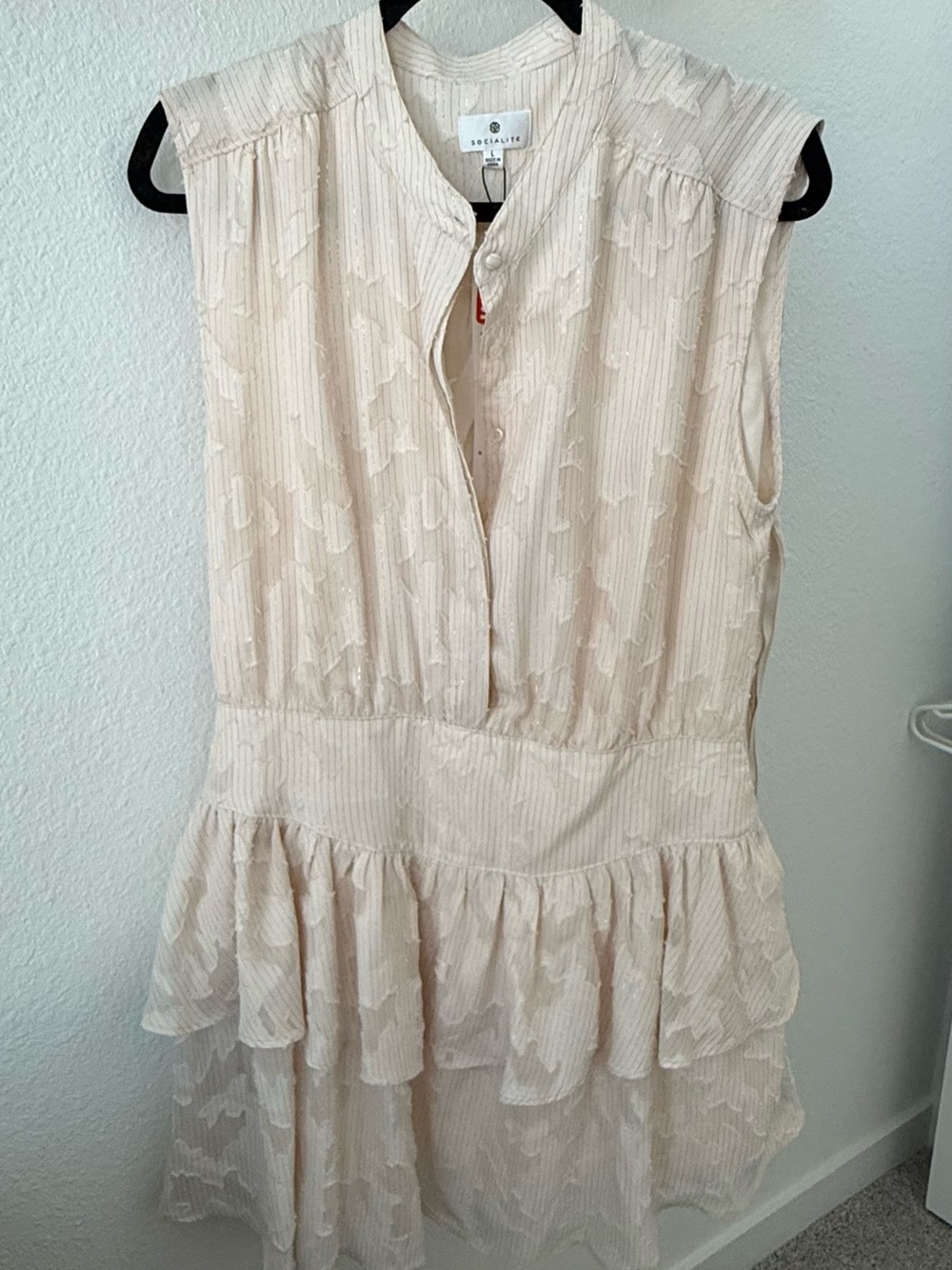 Socialite Ruffled Textured Dress